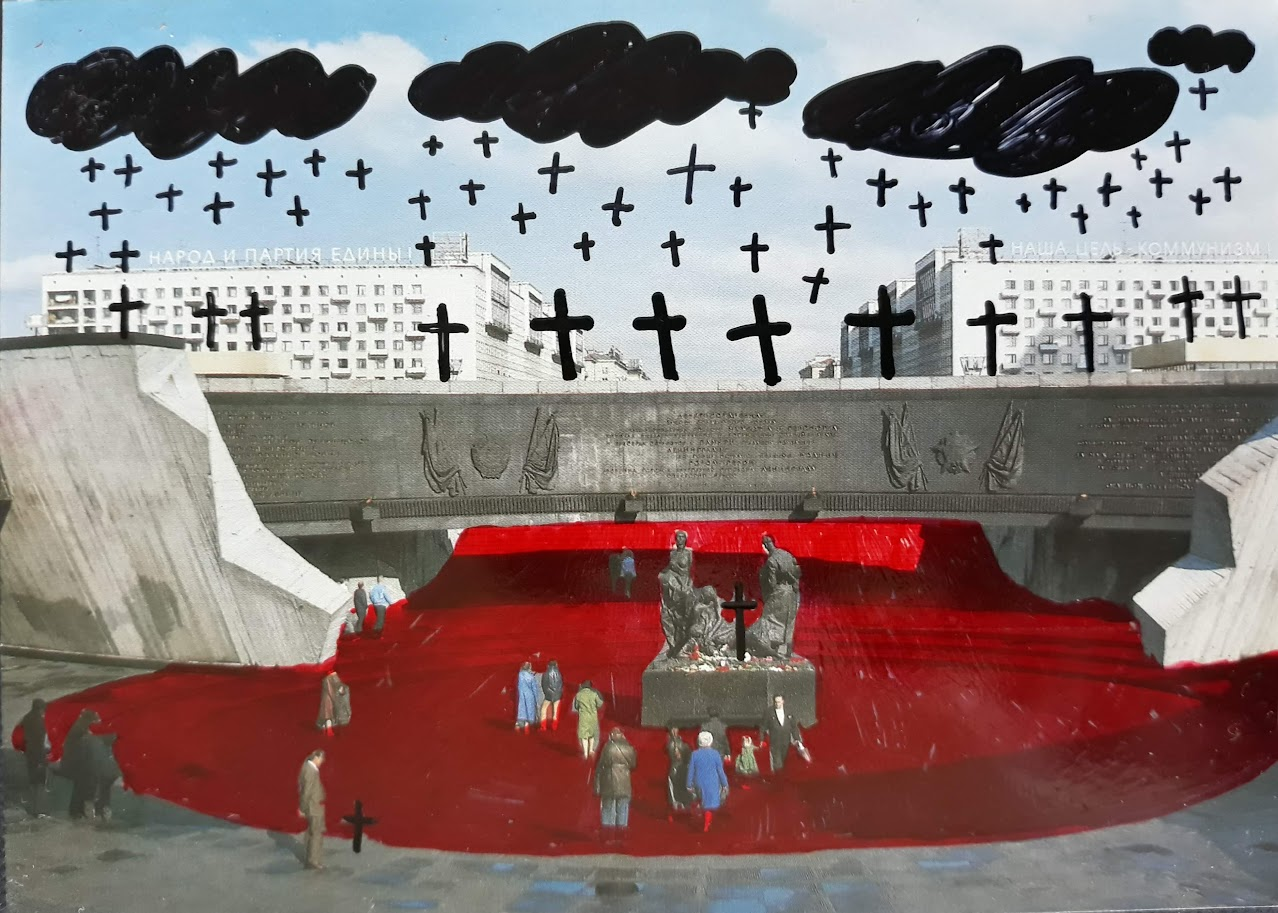 From the series “The Menstrual Blood of Power” (2020), Antanina Slabodchykava